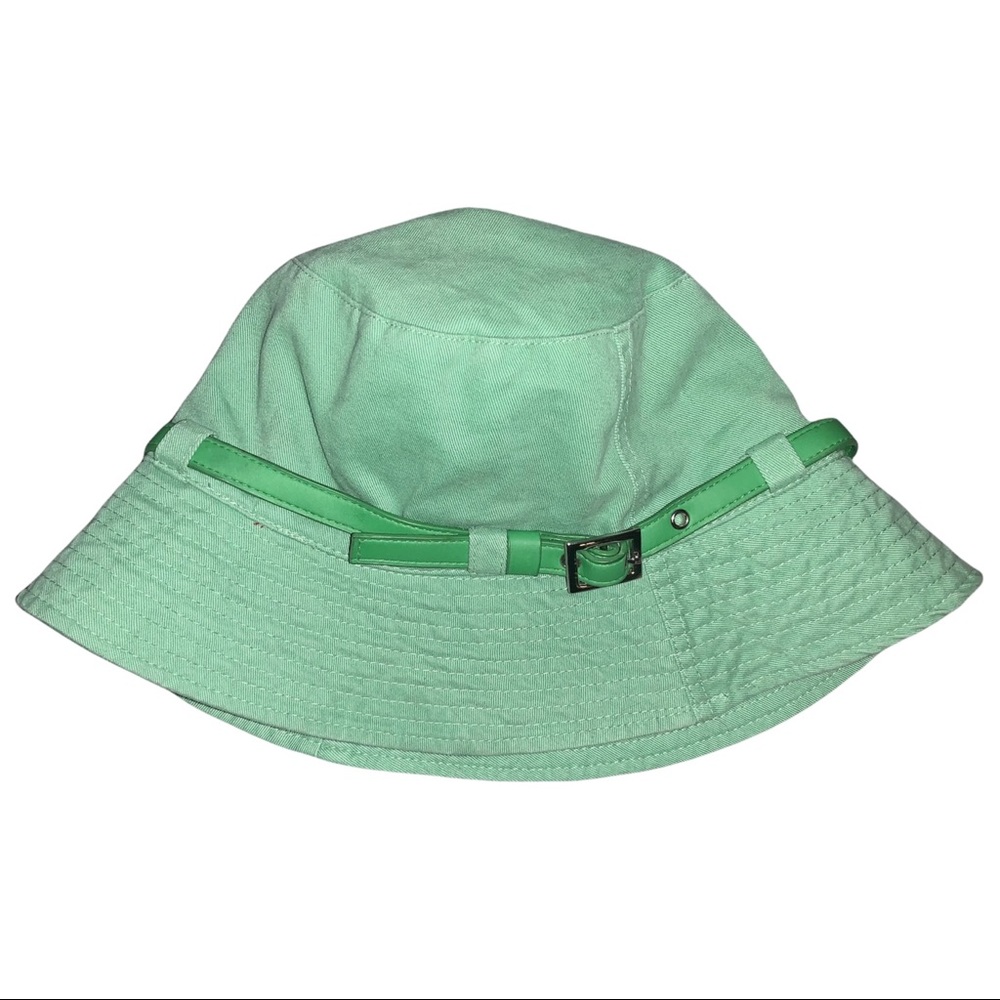 Y2K Light Green Buckle Bucket Hat